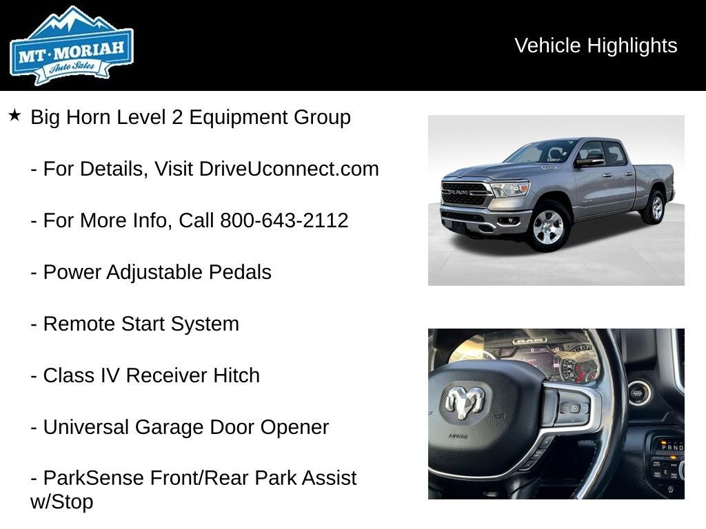 2022 RAM 1500 Big Horn/Lone Star