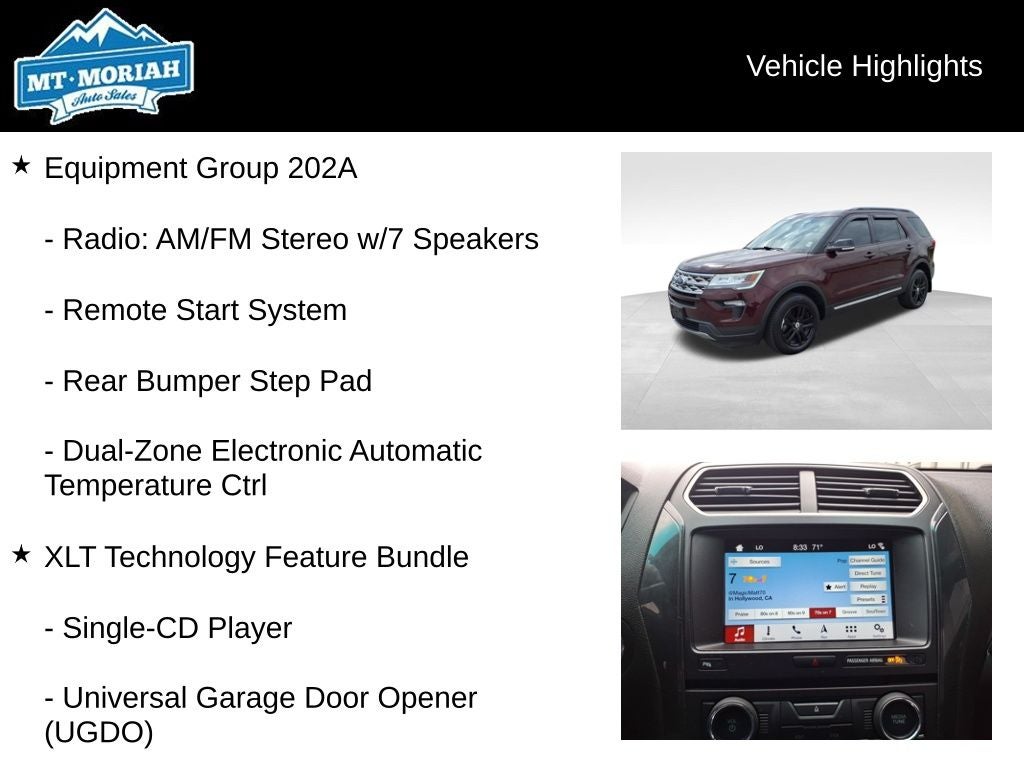 2018 Ford Explorer XLT