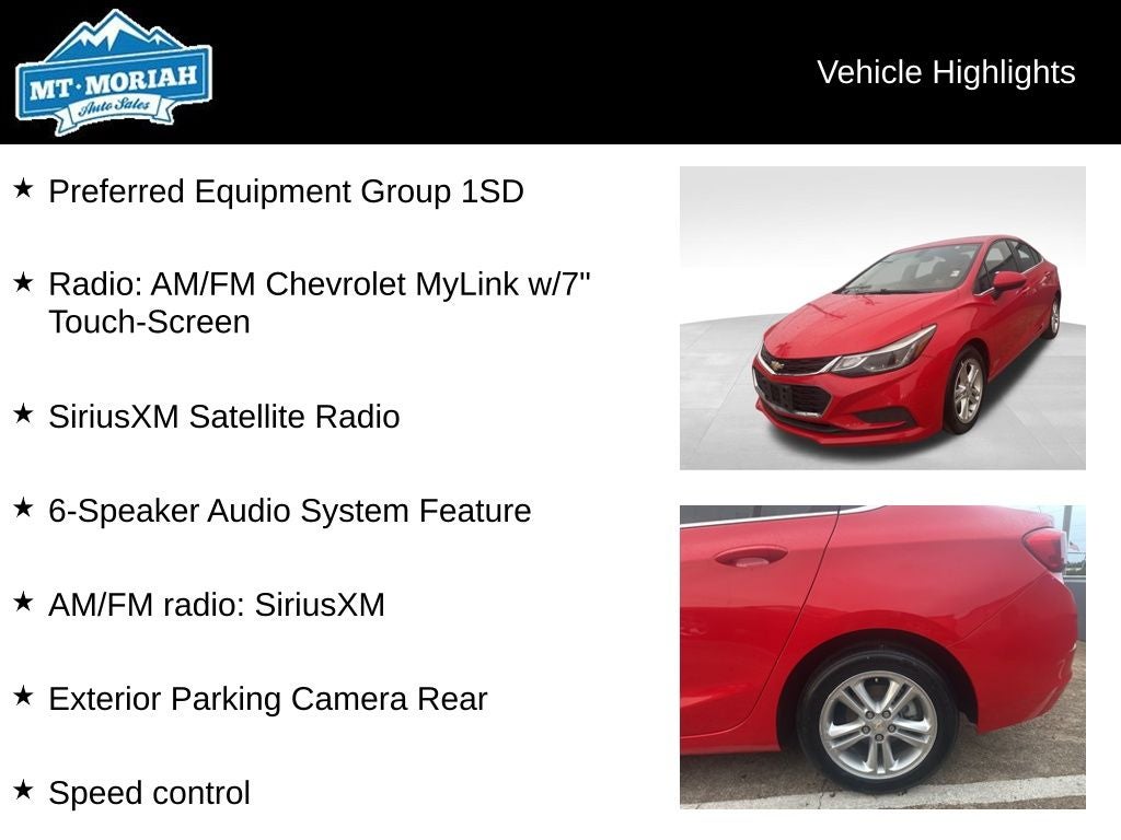 2018 Chevrolet Cruze LT