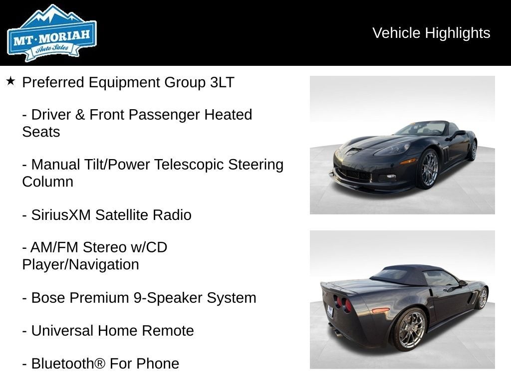 2013 Chevrolet Corvette Grand Sport 3LT