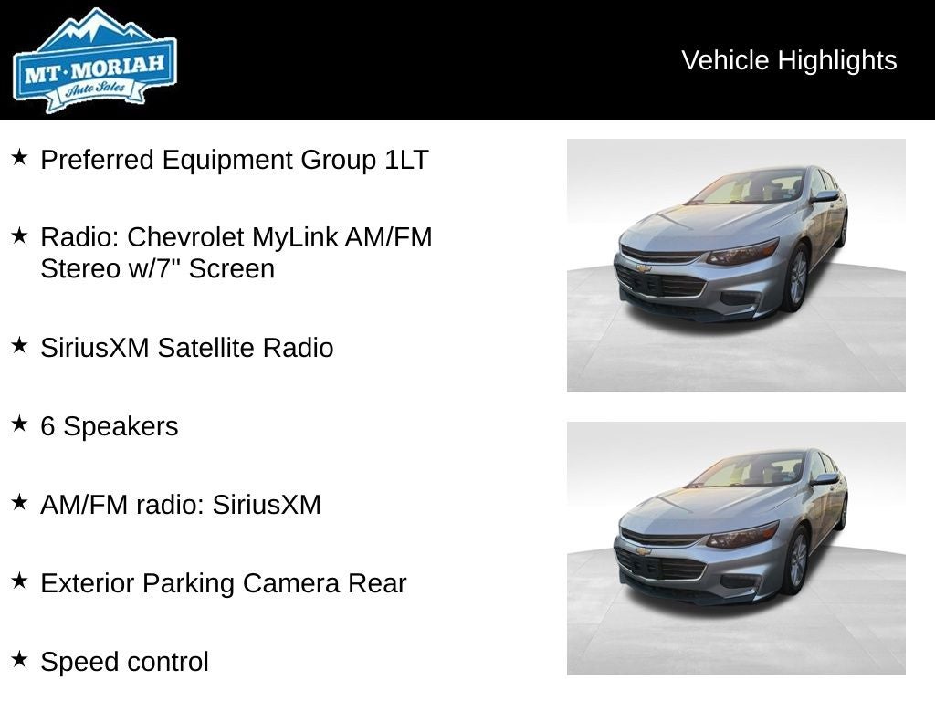 2017 Chevrolet Malibu LT 1LT