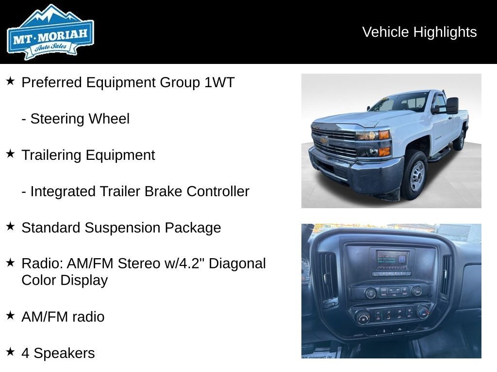 2017 Chevrolet Silverado 2500HD Work Truck