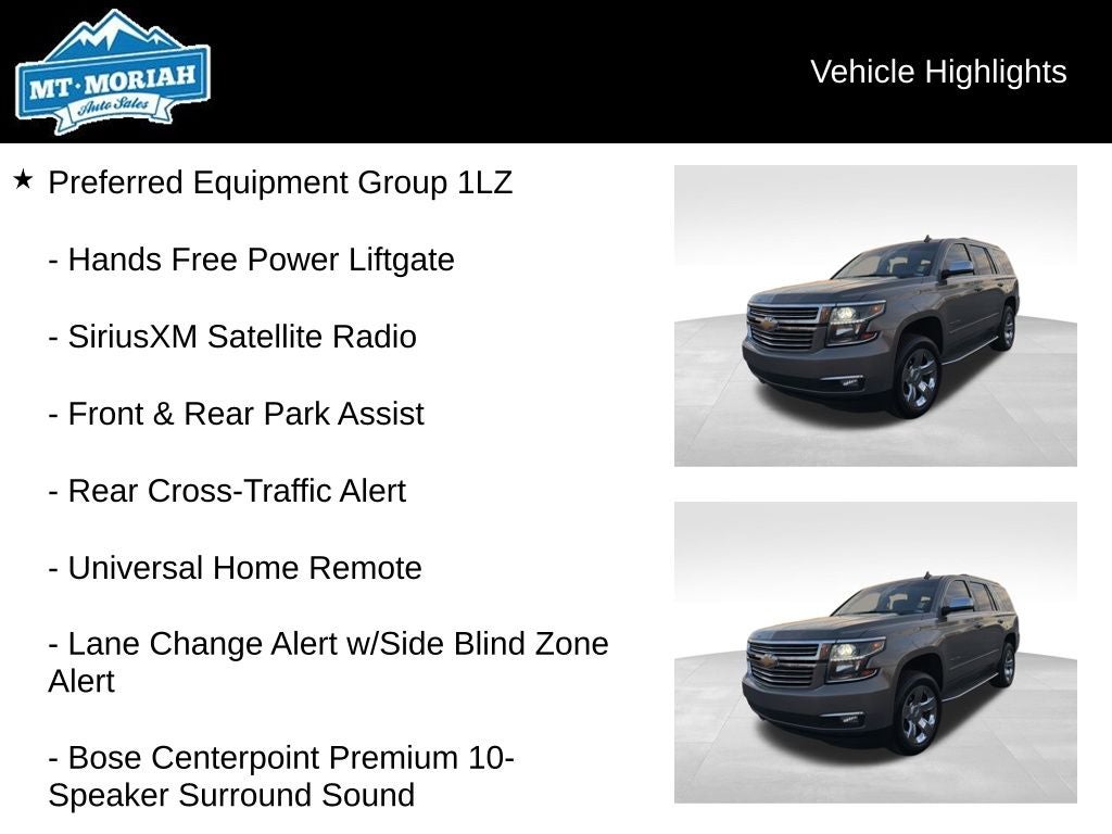 2018 Chevrolet Tahoe Premier