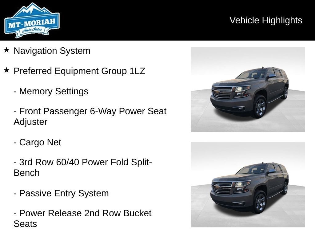 2018 Chevrolet Tahoe Premier