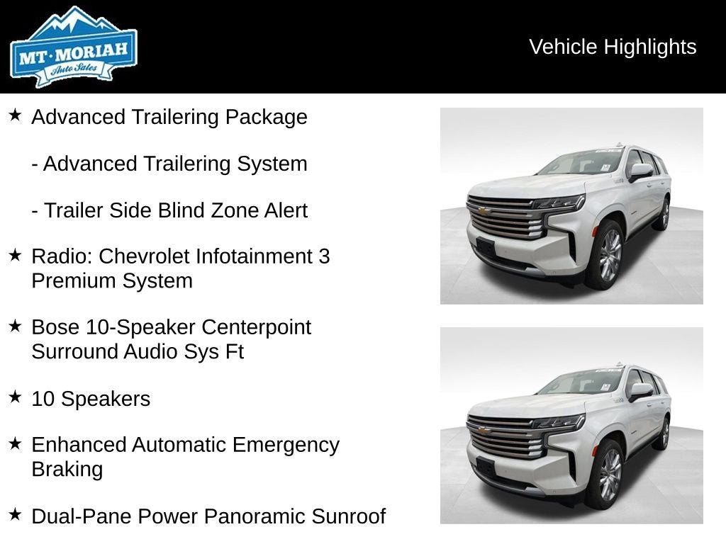 2021 Chevrolet Tahoe High Country