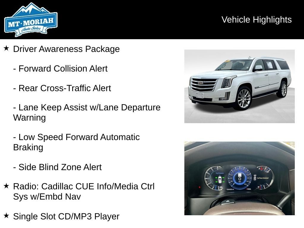 2017 Cadillac Escalade ESV Luxury