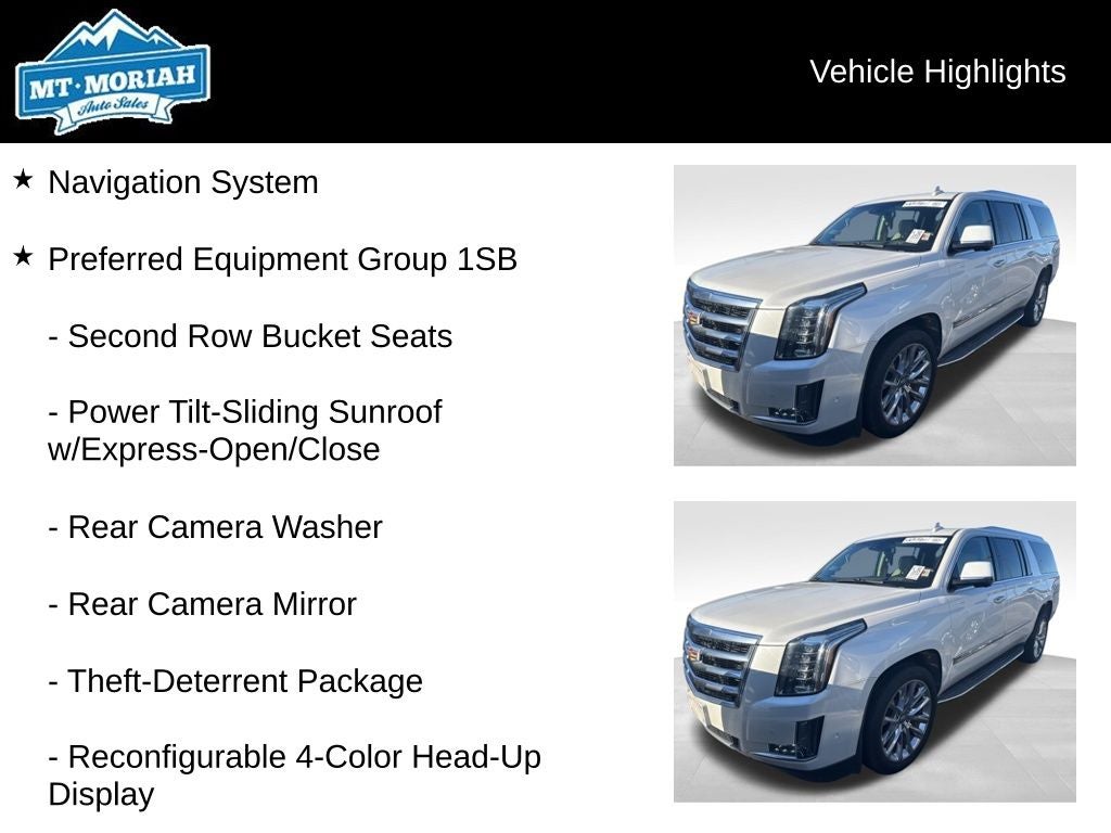 2017 Cadillac Escalade ESV Luxury