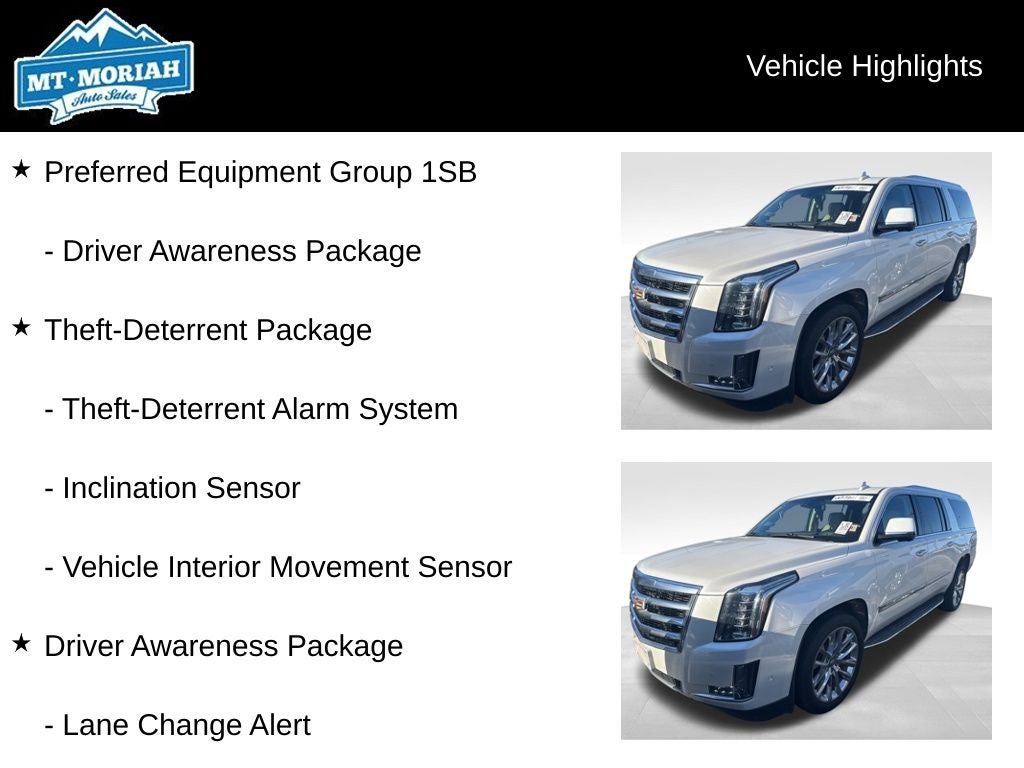 2017 Cadillac Escalade ESV Luxury