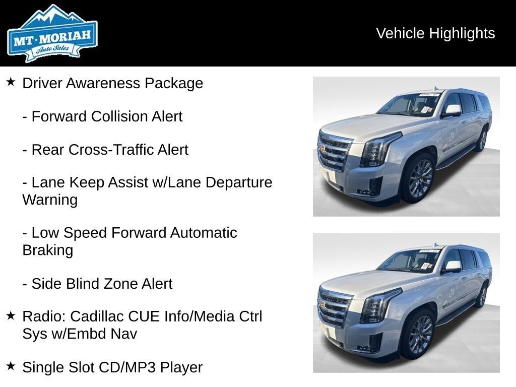 2017 Cadillac Escalade ESV Luxury