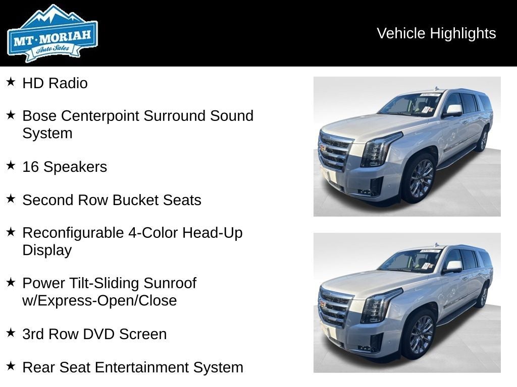 2017 Cadillac Escalade ESV Luxury