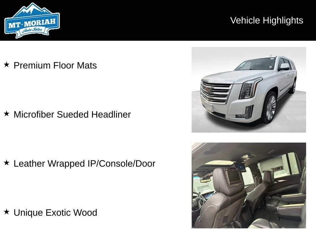 2017 Cadillac Escalade ESV Platinum Edition