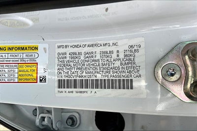 2019 Honda Accord EX