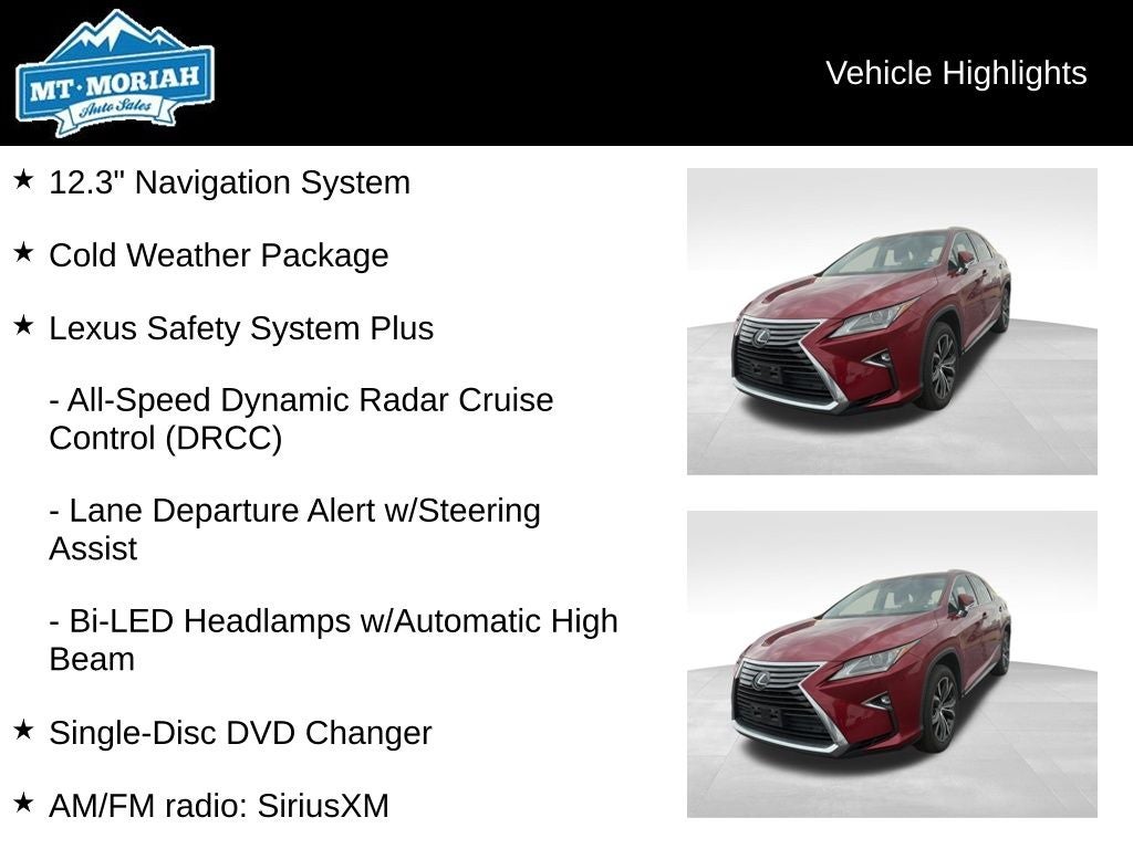 2016 Lexus RX 350 F Sport