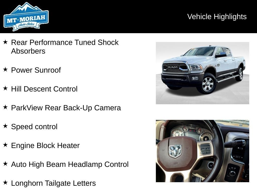 2018 RAM 2500 Laramie Longhorn