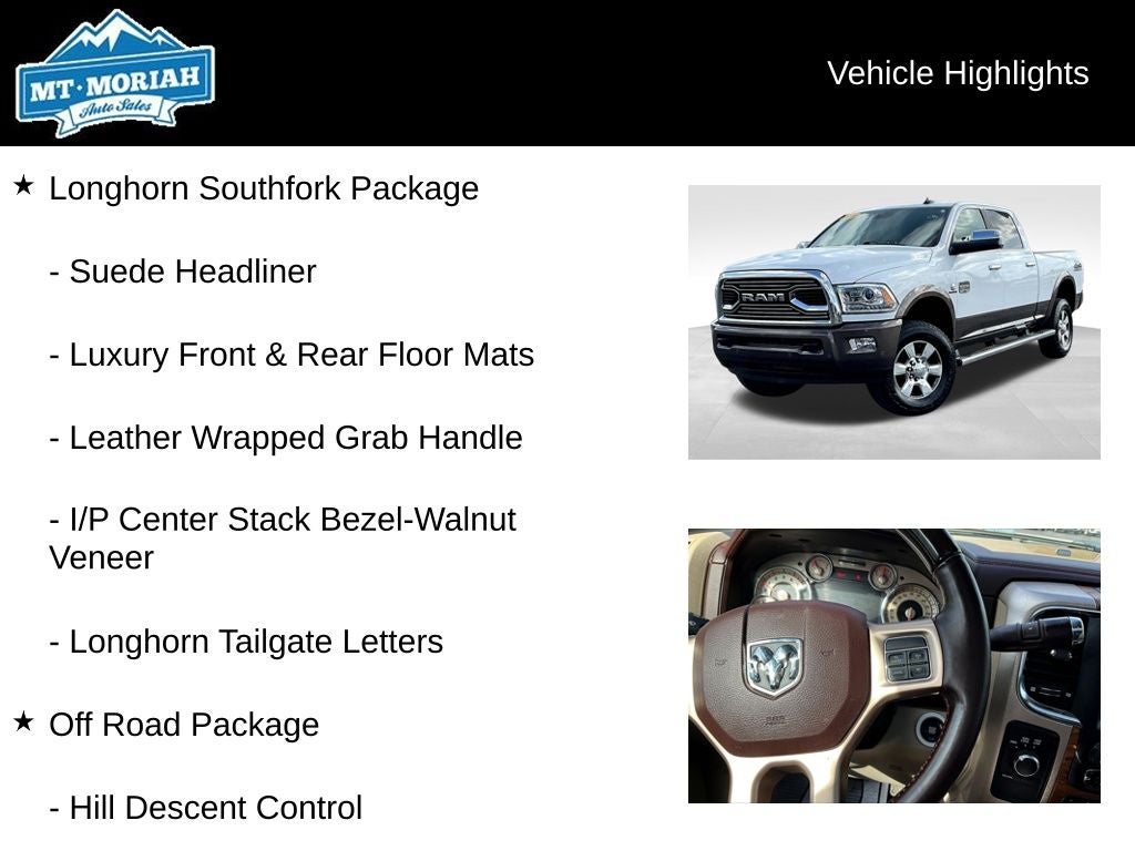 2018 RAM 2500 Laramie Longhorn