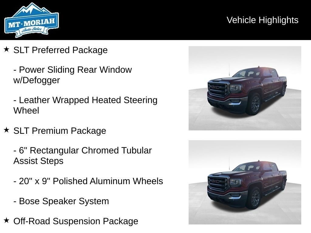 2018 GMC Sierra 1500 SLT