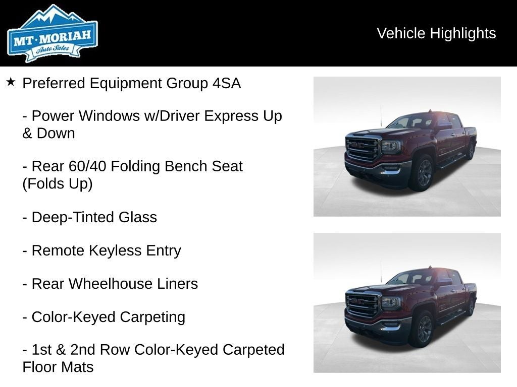 2018 GMC Sierra 1500 SLT