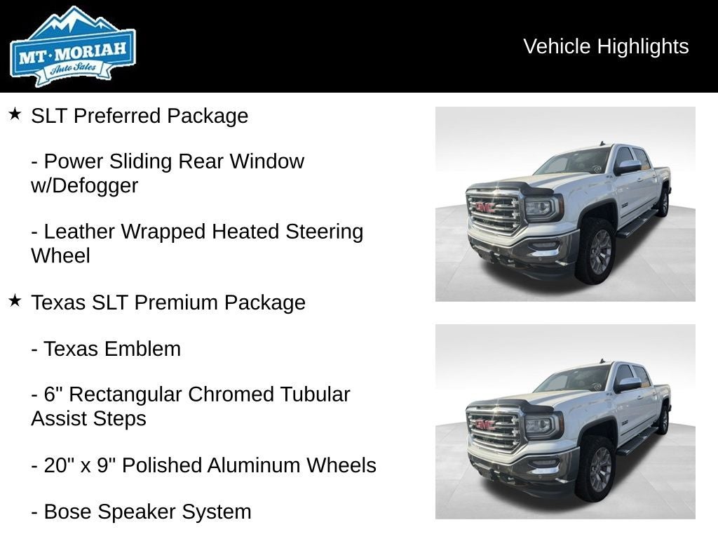 2018 GMC Sierra 1500 SLT