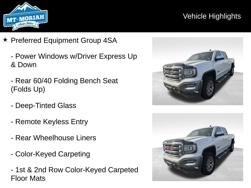 2018 GMC Sierra 1500 SLT