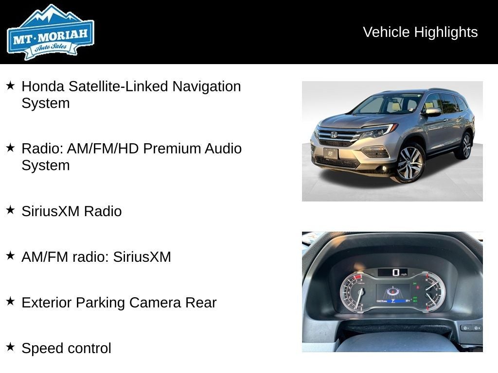 2017 Honda Pilot Elite
