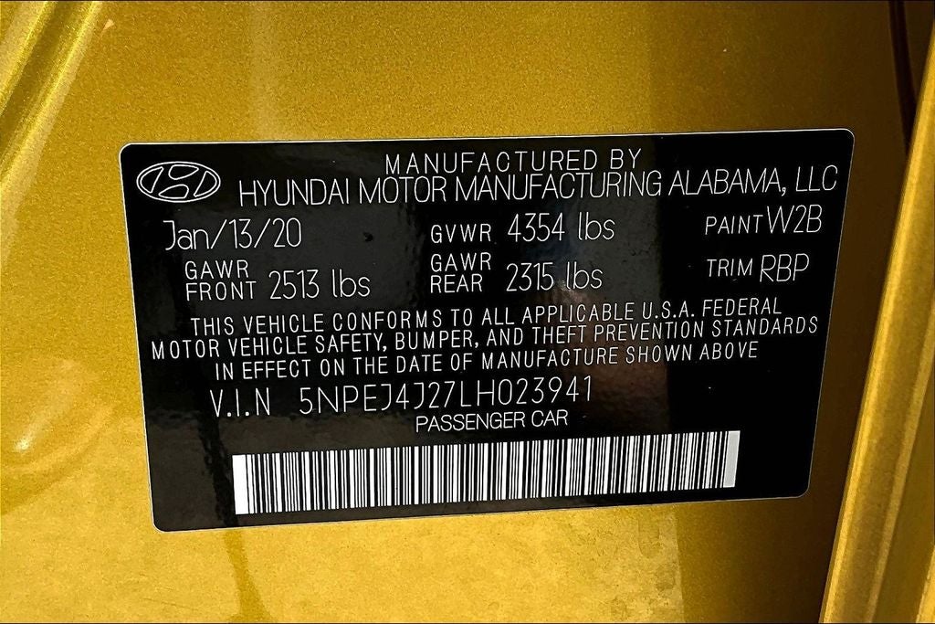 2020 Hyundai Sonata SEL Plus