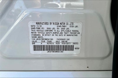 2022 INFINITI Q50 LUXE