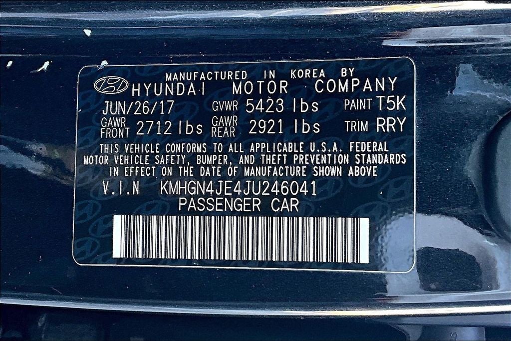 2018 Genesis G80 3.8