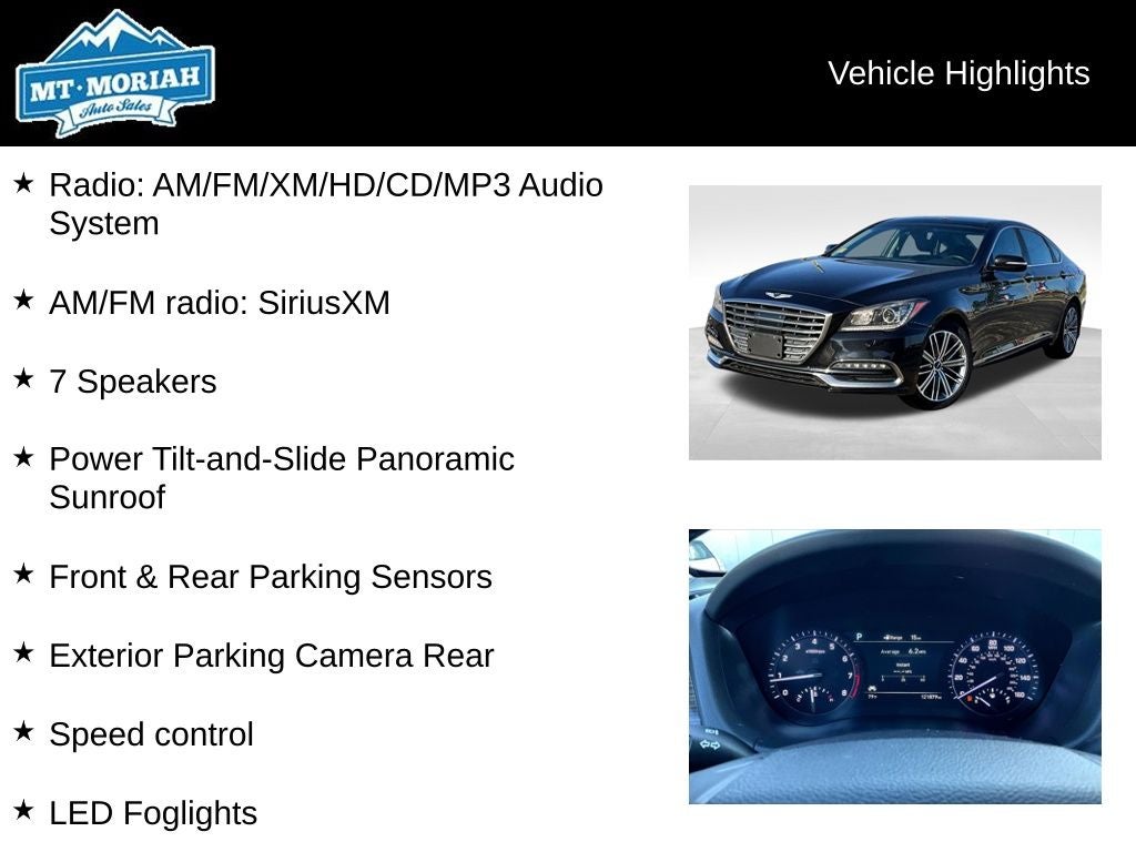 2018 Genesis G80 3.8