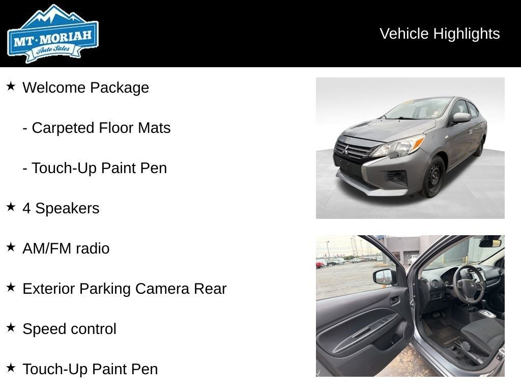 2022 Mitsubishi Mirage G4 ES