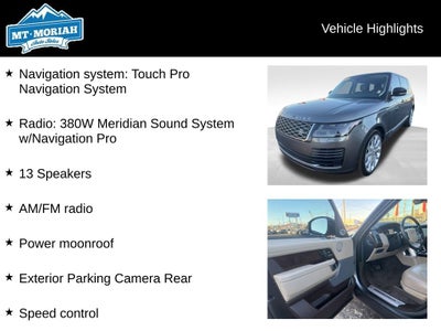 2018 Land Rover Range Rover 5.0L V8 Supercharged LWB