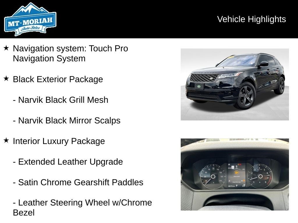 2019 Land Rover Range Rover Velar S