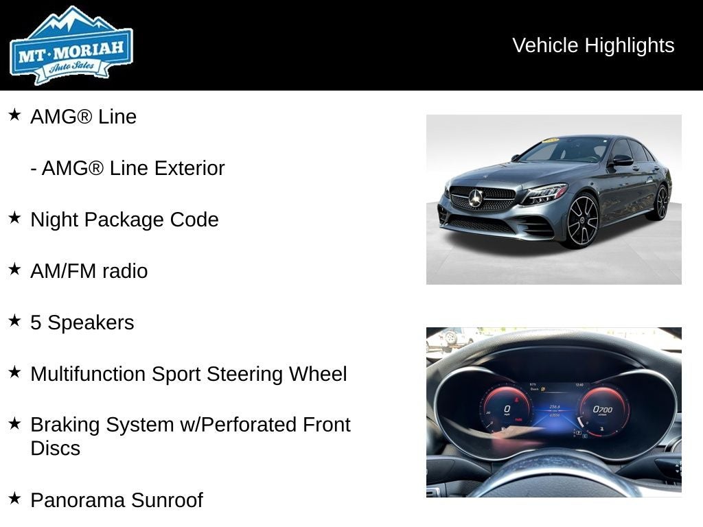 2020 Mercedes-Benz C-Class C 300
