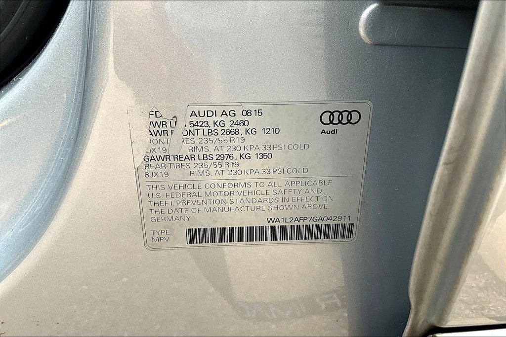 2016 Audi Q5 2.0T Premium Plus quattro