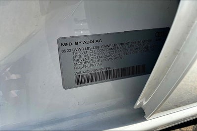 2022 Audi A3 FrontTrak