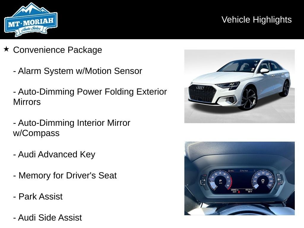 2022 Audi A3 FrontTrak