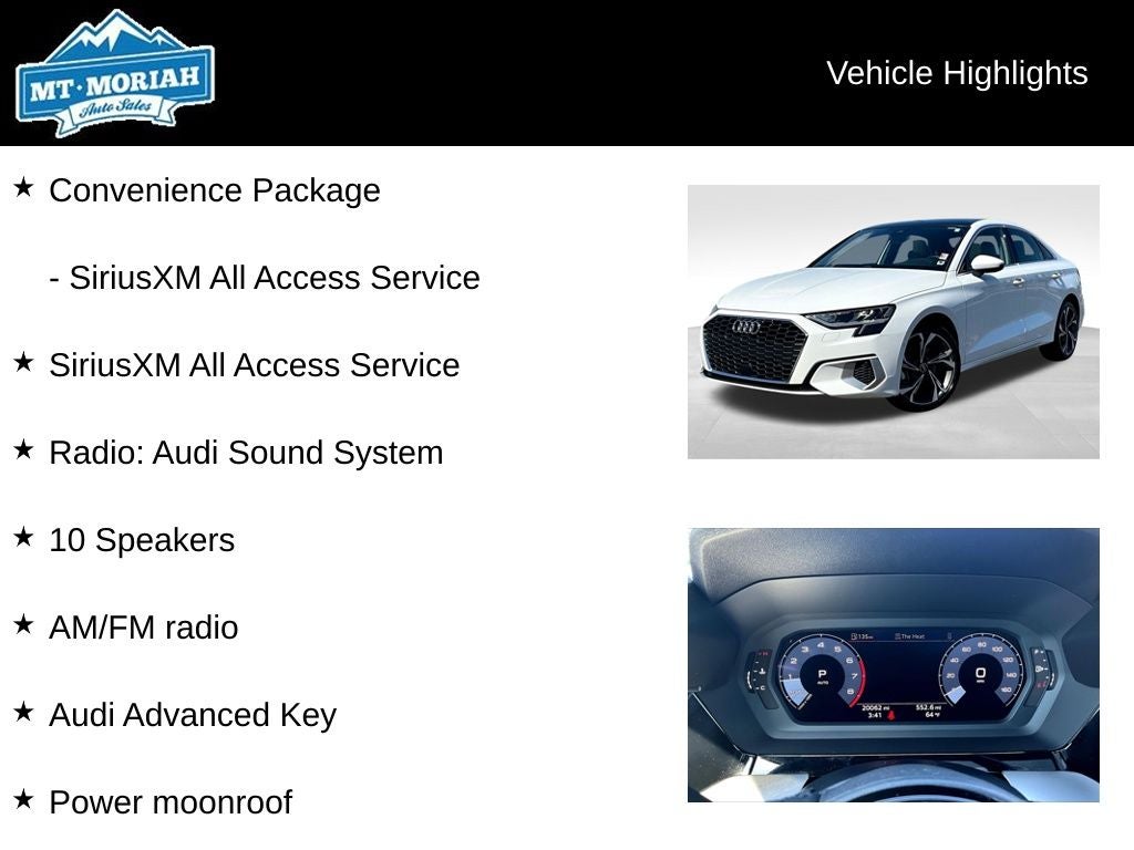 2022 Audi A3 FrontTrak