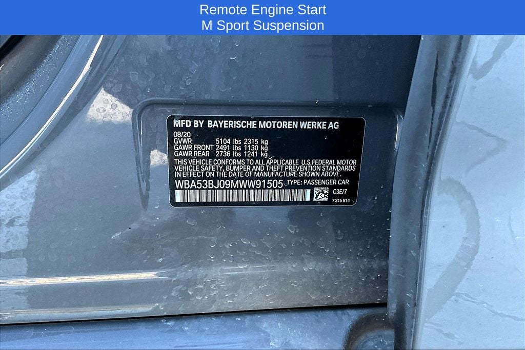 2021 BMW 5 Series 540i