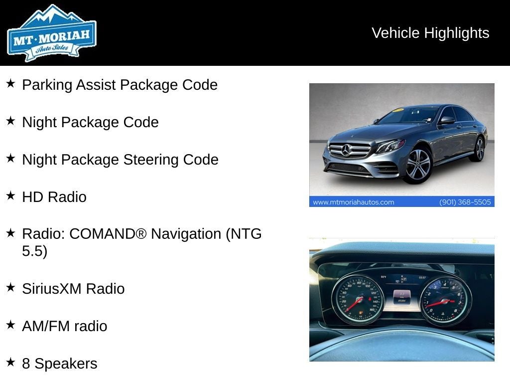 2018 Mercedes-Benz E-Class E 300 4MATIC®