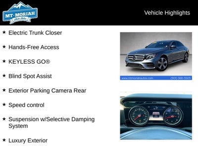 2018 Mercedes-Benz E-Class E 300 4MATIC®