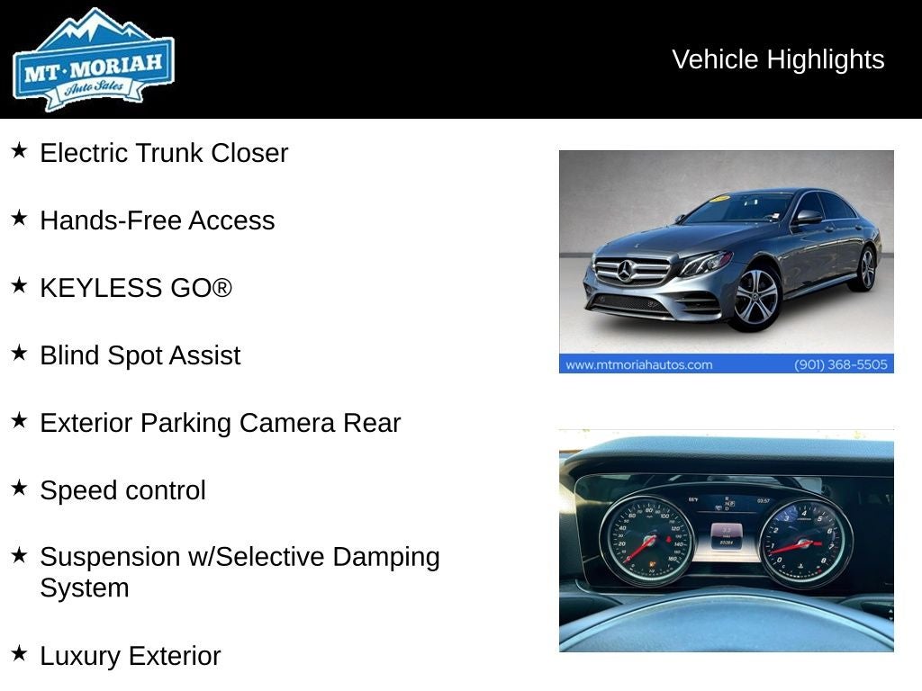 2018 Mercedes-Benz E-Class E 300 4MATIC®