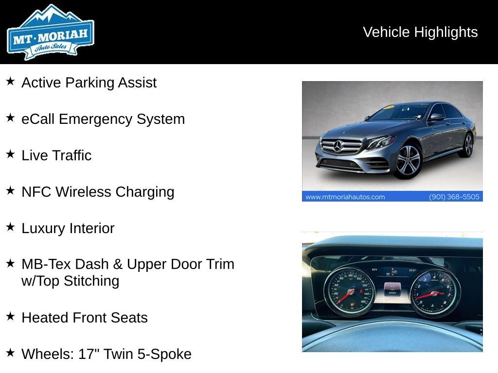 2018 Mercedes-Benz E-Class E 300 4MATIC®