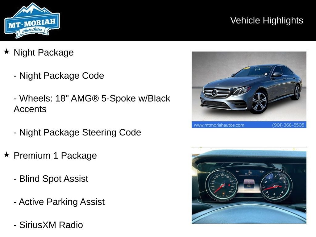 2018 Mercedes-Benz E-Class E 300 4MATIC®